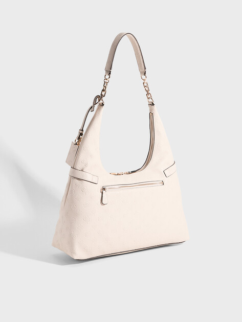 Женская сумка  GUESS ELLA LOGO HOBO, Артикул HWPD9746010, молочно-белый | 5094356. Ракурс 3