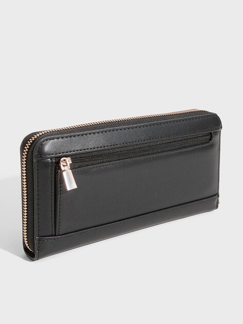 Женский кошелёк GUESS AUDREY SLG LARGE ZIP AROUND, Артикул SWVG9734146, черный | 5094523. Ракурс 2