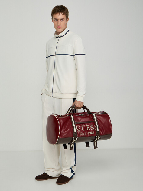 Мужская дорожная сумка GUESS OSLO WEEKENDER, Артикул TMOSVIP6335, бордовый | 5094535. Ракурс 5