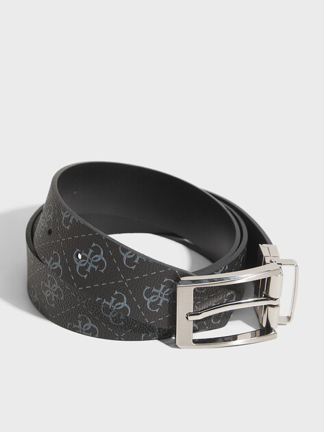 Мужской ремень GUESS MILANO ADJ & REV H35, Артикул BM7946P6335, черный | 5096277. Ракурс 2