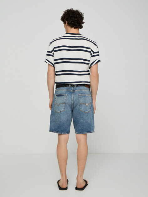 Мужские шорты GUESS WYATT, Артикул M6RDV2D6430, синий | 5153563. Ракурс 3
