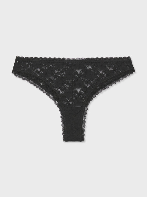 Женский набор трусов GUESS 3PACK BASIC LACE BRAZILIAN, Артикул O5RG16KC5L0, черный | 5155354. Ракурс 2