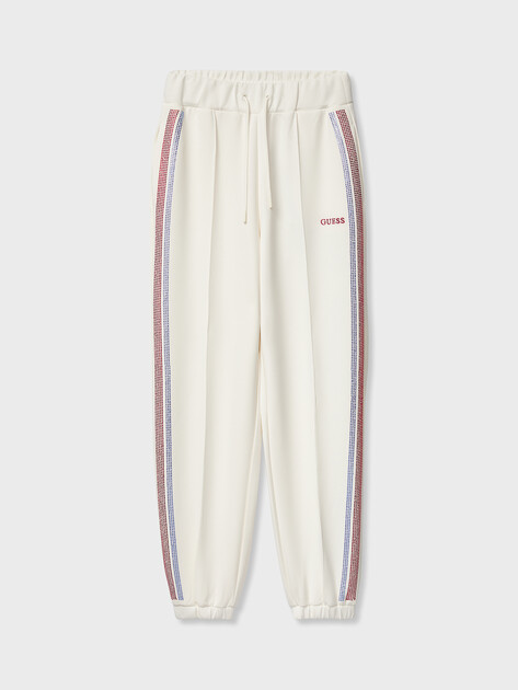 Женские широкие брюки  GUESS BERTHE CUFFED JOGGER, Артикул V6RB01KCAY2, молочно-белый | 5156100. Ракурс 6