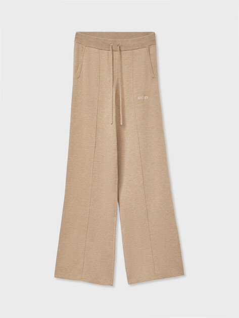 Женские широкие брюки  GUESS URSULA PANTS SWTR, Артикул V6RB12Z4850, бежевый | 5156210. Ракурс 6