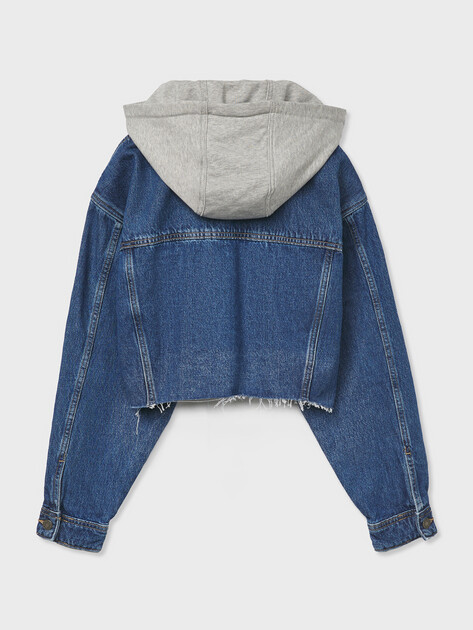 Женская джинсовая куртка GUESS JEANS GJ CROPPED HOODED TRUCKER, Артикул W6RN11D5R2C, синий | 5157802. Ракурс 7 Женская джинсовая куртка GUESS JEANS GJ CROPPED HOODED TRUCKER, Артикул W6RN11D5R2C, синий | 5157802. Ракурс 7
