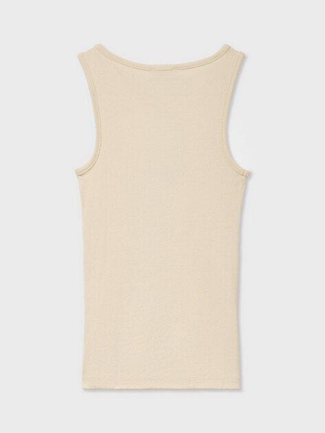 Женская майка GUESS JEANS GJ TANK TOP SLIM RIB EMBRO, Артикул W6RP20KA0H1, бежевый | 5157866. Ракурс 7 Женская майка GUESS JEANS GJ TANK TOP SLIM RIB EMBRO, Артикул W6RP20KA0H1, бежевый | 5157866. Ракурс 7