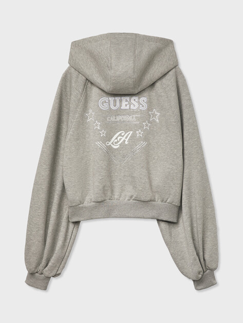 Женское худи GUESS HOODED KRYSTAL SWEATSHIRT, Артикул W6RQ11KB681, серый | 5158018. Ракурс 7 Женское худи GUESS HOODED KRYSTAL SWEATSHIRT, Артикул W6RQ11KB681, серый | 5158018. Ракурс 7