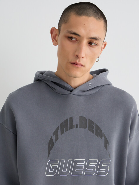 Мужское худи GUESS NAWAT HOODIE SWEATSHIRT, Артикул Z6RQ10KD371, серый | 5158548. Ракурс 3