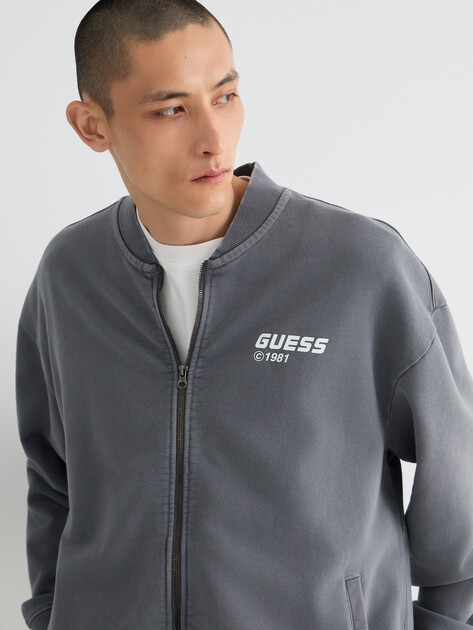 Мужская толстовка GUESS NAWAT FULL ZIP SWEATSHIRT, Артикул Z6RQ11KD371, серый | 5158607. Ракурс 3