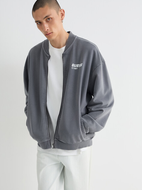 Мужская толстовка GUESS NAWAT FULL ZIP SWEATSHIRT, Артикул Z6RQ11KD371, серый | 5158607. Ракурс 5