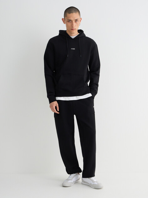 Мужское худи GUESS MARZIO HOODIE SWEATSHIRT, Артикул Z6RQ18KAIJ1, черный | 5158614. Ракурс 2