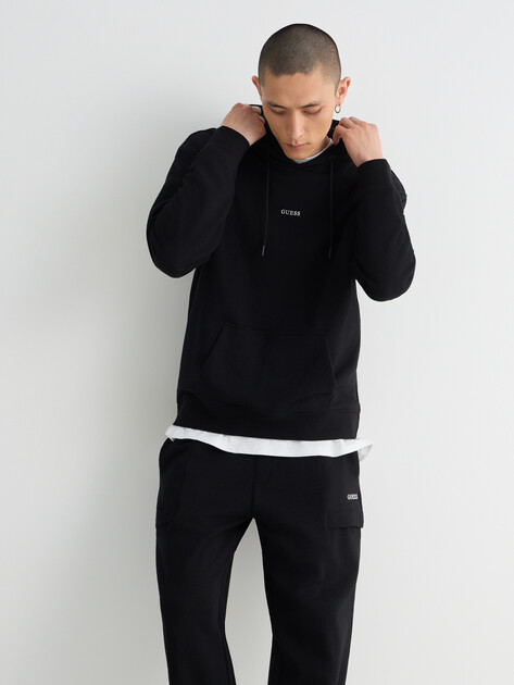 Мужское худи GUESS MARZIO HOODIE SWEATSHIRT, Артикул Z6RQ18KAIJ1, черный | 5158614. Ракурс 5