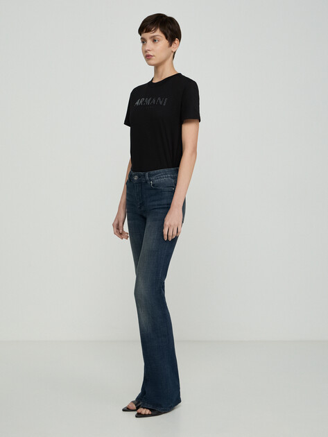 Женская футболка ARMANI EXCHANGE T-SHIRT, Артикул XW002340, черный | 5169277. Ракурс 2