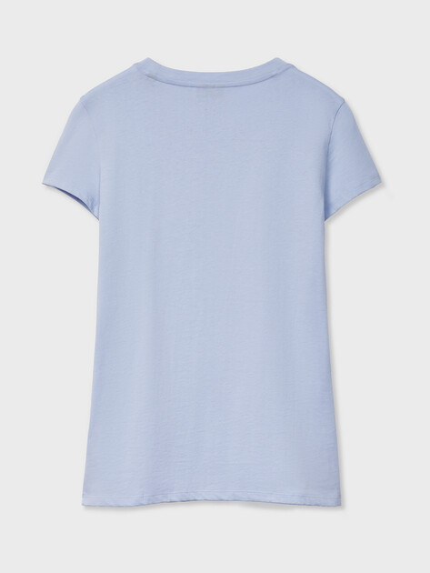 Женская футболка ARMANI EXCHANGE T-SHIRT, Артикул 8NYTDL, светло-голубой | 5169288. Ракурс 7