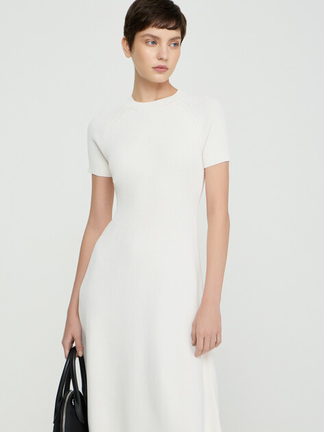 Женское платье ARMANI EXCHANGE DRESS, Артикул XW001885, белый | 5169343. Ракурс 5