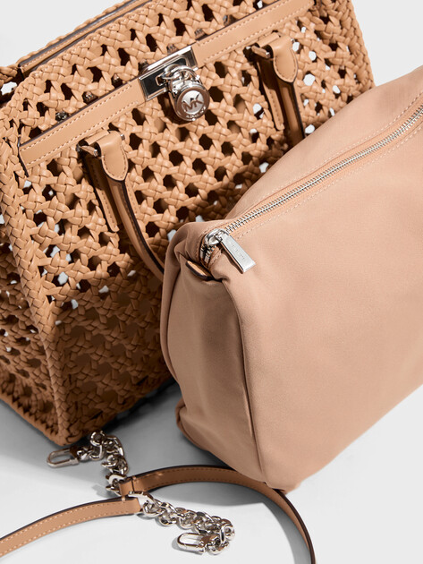 Женская сумка  MICHAEL KORS LG SATCHEL, Артикул 30S6SNXS3U(K), темно-бежевый | 5181820. Ракурс 2