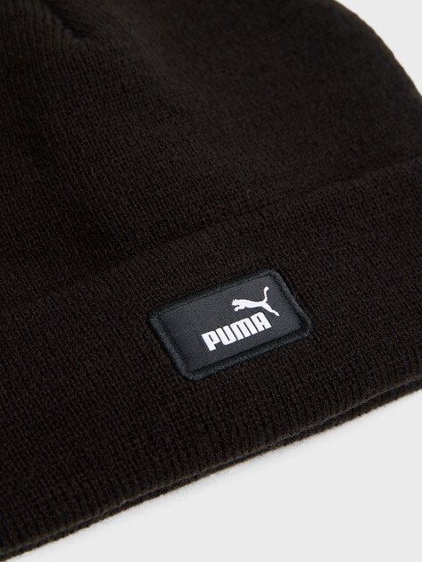 Шапка PUMA CLASSIC Low Crown Beanie Jr, Артикул 027606, черный | 5182328. Ракурс 2