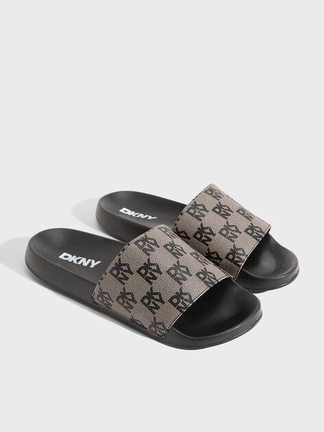 Женские сланцы DKNY ZELLA - FLAT SLIDE 1, Артикул K1606463(K), серый | 5183791. Ракурс 2
