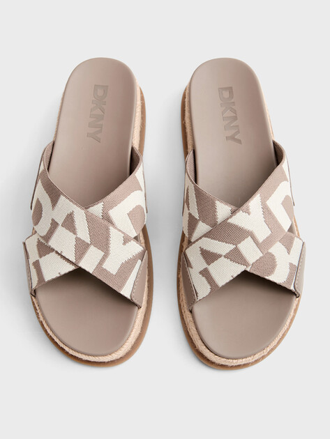 Женские шлепанцы DKNY BINNA - X BAND SANDA, Артикул K2639436(K), серо-бежевый | 5183835. Ракурс 4