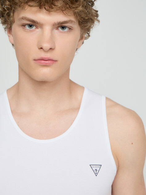 Майки набор маек GUESS CALEB HERO TANK 2PACK, Артикул U97G15KCD31, белый | 5183892. Ракурс 4