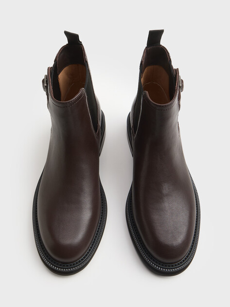 Женские челси TENDANCE, Артикул YS-58356-52, темно-коричневый | 5189683. Ракурс 4