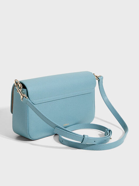 Женская сумка через плечо кросс-боди FURLA, Артикул FURLA IRIDE S CROSSBODY, серо-голубой | 5200072. Ракурс 3