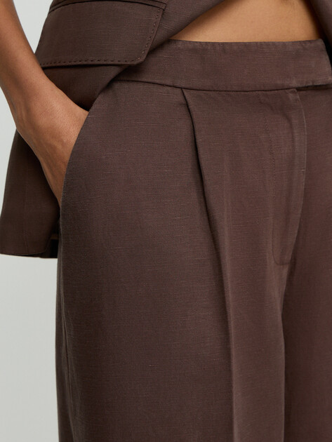 Женские широкие брюки  MARCIANO BY GUESS JANE WIDE LEG PANT, Артикул G6GB04W1782, коричневый | 5209412. Ракурс 4