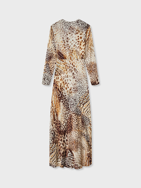 Женское платье MARCIANO BY GUESS GWENDA LS V NECK DRESS, Артикул G6GK12W1780, анималистичный принт | 5209651. Ракурс 7