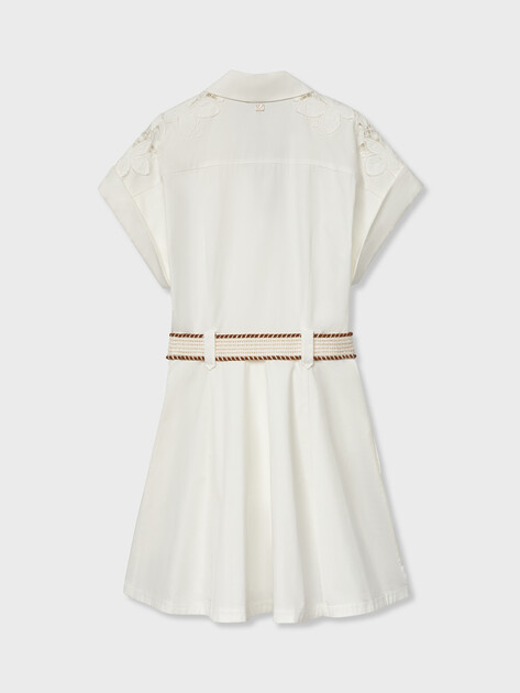 Женское платье MARCIANO BY GUESS ALEXIS SS EMBRO BUTTONED DRESS, Артикул G6GK35W1904, белый | 5209672. Ракурс 7