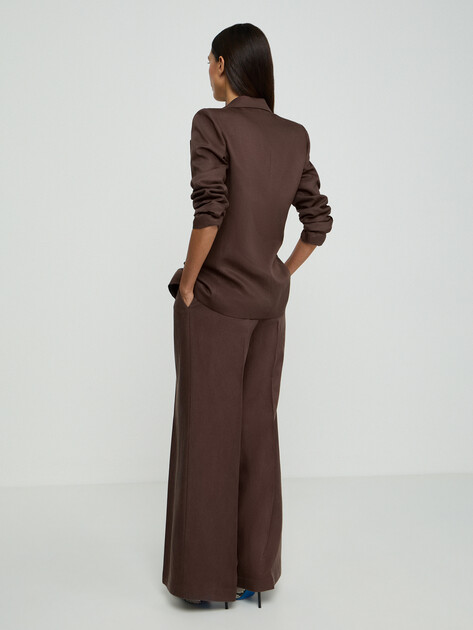 Женский пиджак MARCIANO BY GUESS JANE SINGLE BREAST BLAZER, Артикул G6GN04W1764, коричневый | 5209787. Ракурс 3