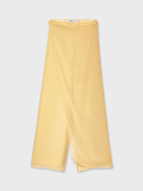Женские прямые брюки  LUMIQUE, Артикул LUM W25-025_trousers, светло-желтый | 5209904. Ракурс 6