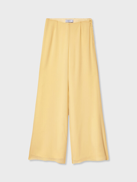 Женские прямые брюки  LUMIQUE, Артикул LUM W25-025_trousers, светло-желтый | 5209904. Ракурс 8