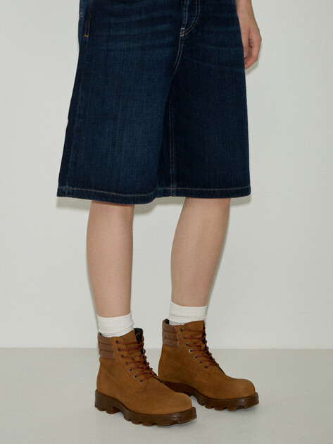 Женские ботинки DIESEL D-HAMMER LACE UP W, Артикул Y03841, коричневый | 5212604. Ракурс 7