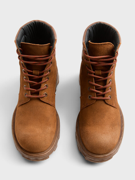 Женские ботинки DIESEL D-HAMMER LACE UP W, Артикул Y03841, коричневый | 5212604. Ракурс 4