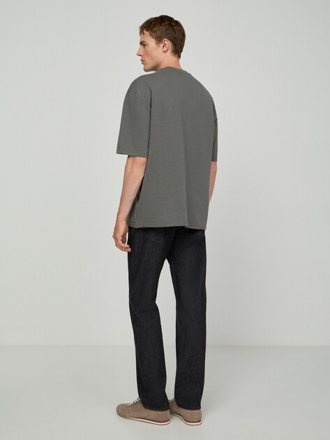 Мужская футболка GUESS BRIAN SINGLE TEE SS CN, Артикул U6GI00KC241, зеленовато-серый | 5213565. Ракурс 4