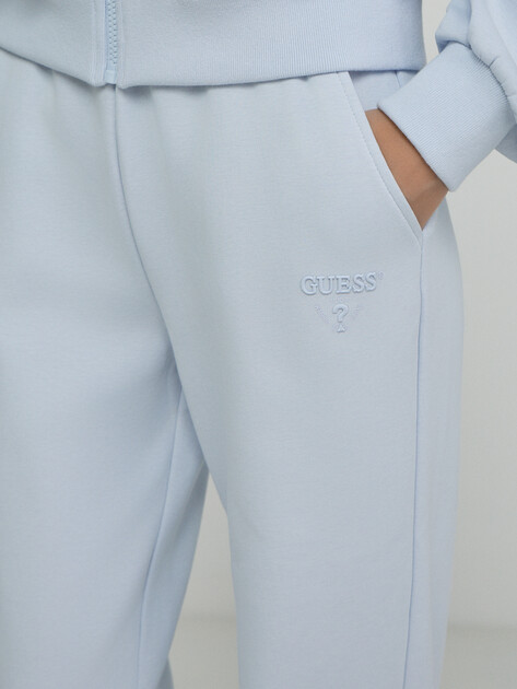 Женские прямые брюки  GUESS HABI STRAIGHT LEG PANTS, Артикул V6GB12K3161, лавандовый | 5213659. Ракурс 4