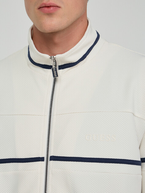 Мужская толстовка GUESS SPIROS FULL ZIP SWEATSHIRT, Артикул Z6GQ29K3212, белый | 5213834. Ракурс 4