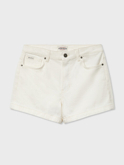 Женские шорты GUESS JEANS GJ HIGHWAIST MOM SHORT, Артикул W5GD0SD5M62, белый | 5214275. Ракурс 6