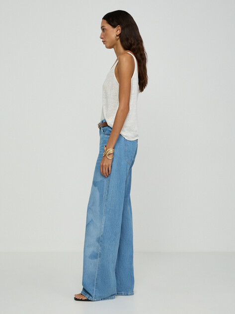 Женские широкие джинсы  GUESS WIDE LEG, Артикул W6GA1AD0696, синий | 5214374. Ракурс 2