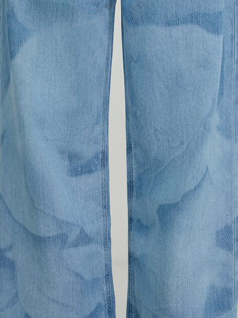 Женские широкие джинсы  GUESS WIDE LEG, Артикул W6GA1AD0696, синий | 5214374. Ракурс 4