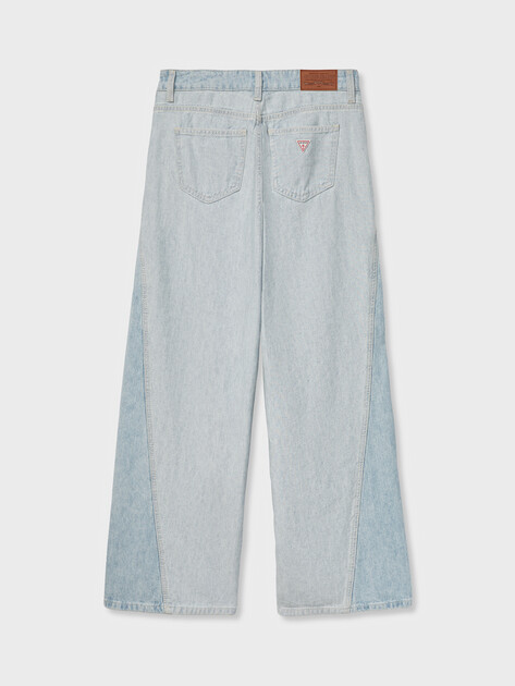 Женские широкие джинсы  GUESS JEANS GJ G11 WIDE LEG TWISTED, Артикул W6GA2TD6534, голубой | 5214469. Ракурс 7