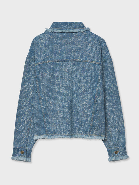 Женская джинсовая куртка GUESS AMANDINA JACKET, Артикул W6RN67D6871, светло-синий | 5214562. Ракурс 7