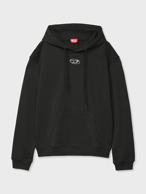 Мужское худи DIESEL S-NORM-HOOD-IOD, Артикул A20447, черный | 5215220. Ракурс 5