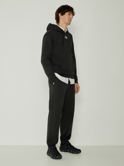 Мужское худи DIESEL S-NORM-HOOD-IOD, Артикул A20447, черный | 5215220. Ракурс 2