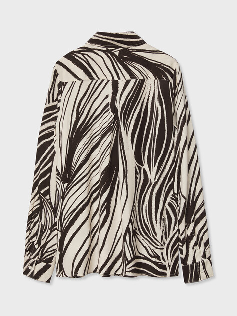 Женская блузка GUESS LS BASTIENNE SHIRT, Артикул W6GH52W1975, анималистичный принт | 5215582. Ракурс 7