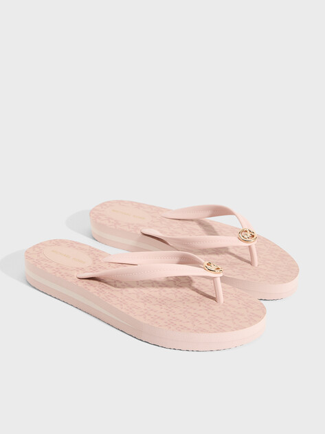 Женские вьетнамки MICHAEL KORS POSIE FLIP FLOP, Артикул 40S6PSFA2Q(K), светло-розовый | 5225597. Ракурс 2