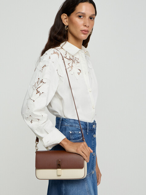 Женская сумка через плечо кросс-боди FURLA, Артикул FURLA IRIDE S CROSSBODY, коричневый | 5234440. Ракурс 5