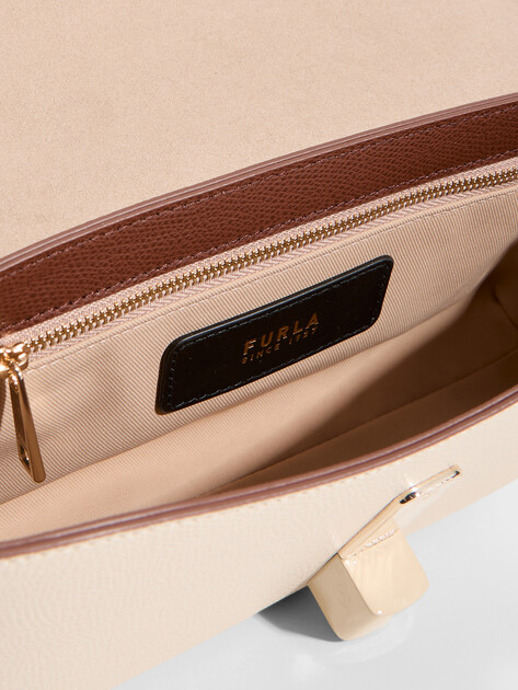 Женская сумка через плечо кросс-боди FURLA, Артикул FURLA IRIDE S CROSSBODY, коричневый | 5234440. Ракурс 4