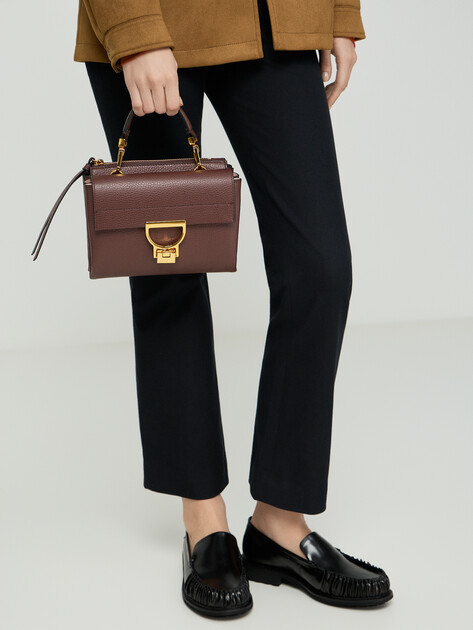 Женская сумка  COCCINELLE HANDBAG GRAINED LEATHER, Артикул E1 MD5 55 B7 01, каштановый | 5238937. Ракурс 5