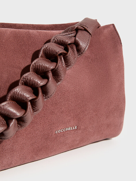 Женская сумка COCCINELLE HANDBAG SUEDE LEATHER/GRAINED, Артикул E1 P6P 58 01 01, каштановый | 5239171. Ракурс 2 Женская сумка COCCINELLE HANDBAG SUEDE LEATHER/GRAINED, Артикул E1 P6P 58 01 01, каштановый | 5239171. Ракурс 2